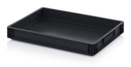 ESD stapelbox 60x40x7,5cm, inhoud 15 liter, NORAH Plastics