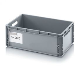 Etiketten clip van RVS, Stapelbakken en plastic kratten - NORAH Plastics