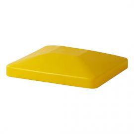 Gele deksel passend voor transportwagen 120 liter