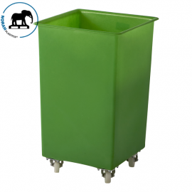 Groene transportwagen, 120 liter, HDPE, NORAH Plastics
