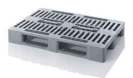 H1 Hygiëne Pallet 120x80x16 cm, op 3 sleeplatten