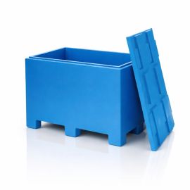 Isolatie container incl. deksel, afm 120x80x85cm, 9 poten, inhoud 450 liter, NORAH Plastics