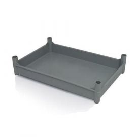 Zoetwaren stapelbak 54x36x11,5cm, inhoud 12 liter met nokken, NORAH Plastics