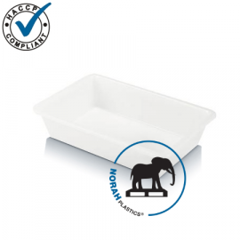 Nestbak 51x34,5x12cm, inhoud 12 liter, glad design, NORAH Plastics