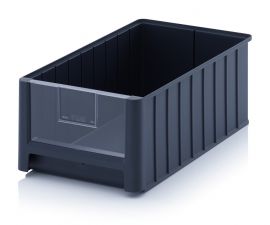 Magazijnbak 50x31x20cm, inhoud 25 liter met insteek zichtvenster