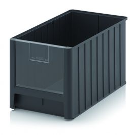 Magazijnbak 50x31x30cm, inhoud 38,2 liter met insteek zichtvenster