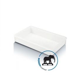 Stapelboxen, 58x36x10cm, Wit. Inhoud 15 liter, NORAH Plastics