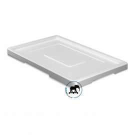 Plastics Food bin cover lid, White, HDPE, NORAH Plastics