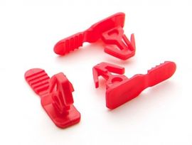 Verzegelplug, veiligheidsverzegeling voor de bakken met deksel, Rood, NORAH Plastics