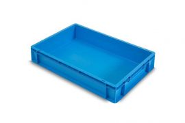 Stapelbak 60x40x12cm, inhoud 20 liter, blauw, Inhoud 20 ,liter, NORAH Plastics