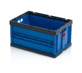 Vouwbak 60x40x32cm, inhoud 58 liter, Blauw NORAH Plastics
