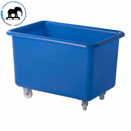 Blauwe verrijdbare bak, 340 liter, NORAH Plastics